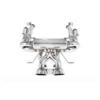 IPE (STAINLESS)EXHAUST SYSTEM Valvetronic Muffler + Tips( Titanium Polished Silver) Lamborghini Aventador LP700 Facelift SVJ