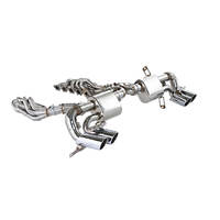 IPE (STAINLESS)EXHAUST SYSTEM X Pipe+Valve Muffler+Remote CTRL Module+Tips(Chrome Silver) Lamborghini Gallardo Superleggera LP550/560/570(08 - 13)