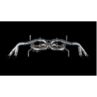 IPE (STAINLESS)EXHAUST SYSTEM Valvetronic Muffler + Tips( Titanium Polished Silver) Lamborghini Huracán LP580-2/610-4Performante Facelift(2014 - ON)