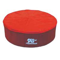 K&N 22-1422PR Air Filter Wrap PRECHARGER; 14"D, 2-1/4"H, RED
