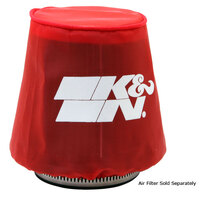 K&N 22-2040PR Air Filter Wrap DRYCHARGER WRAP; ROUND, TAPERED RED