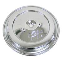 K&N 85-6844 Top Plate CHROME TOP,2 HOLE,W/K&N LOGO