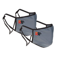 K&N 88-0500G Face Cover, Gray, 2 Pack