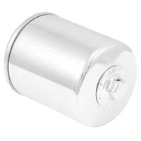 K&N KN-174C Oil Filter OIL FILTER; POWERSPORTS; SPIN-ON CHROME