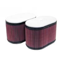 K&N RD-4669 Dual Flange Oval Universal Air Filter