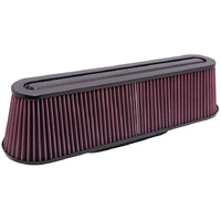 K&N RP-5161 Universal Air Filter - Carbon Fiber Top and Base
