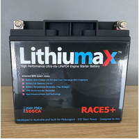Lithiumax RACE5+ LCD 500CA ULTRA-LITE Engine Starter Battery