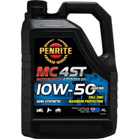 Penrite MC-4 Semi Synthetic Motorcycle Oil - 10W-50, 4 Litre