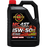 Penrite MC-4 PAO Ester Motorcycle Oil - 15W-50, 4 Litre