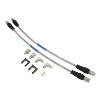 Proflow Brake Hose Kit Stainless Steel Braided PTFE Hose ADR App Suit Wilwood Calipers For Chevrolet 55-57 Or Universal 16 in 400mm Pair