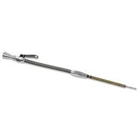 Proflow Dipstick with Tube Engine Braided Stainless Steel/Aluminium For Chevrolet Small Block 1980-Up Each
