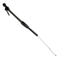 Proflow Dipstick with Tube Engine Braided Black Stainless Steel/Aluminium For Chevrolet Small Block 1980-Up Each