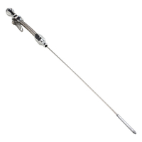 Proflow Dipstick with Tube Engine Braided Stainless Steel/Aluminium For Chevrolet Small Block 1955-79 Each