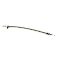 Proflow Transmission Dipstick Braided Stainless Steel Polished Handle Firewall Mounting For Ford C-6 Each 29 in. Long