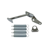 Proflow Throttle Return Spring Bracket Kit Holley Style with Hardware (Chrome Steel)