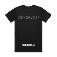 Proflow Logo T-Shirt Cotton Black Men's XXXX-Large Each