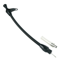 Proflow Transmission Dipstick Braided Stainless Black Billet Handle, Transmission Mount TH350 Each