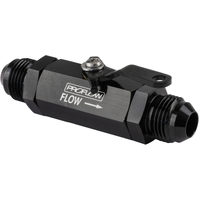Proflow Valve Shut-Off Aluminium Black -10 AN Male Threads Each