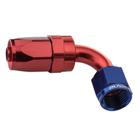 Proflow 90 Degree Hose End -04AN Hose to Female Blue/Red