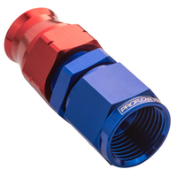Proflow 1/2in. Tube To Female -08AN Hose End Aluminium Tube Adaptor Blue/Red