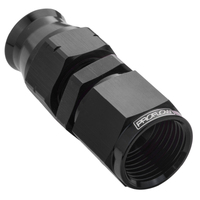 Proflow 1/2in. Tube To Female -08AN Hose End Aluminium Tube Adaptor Black