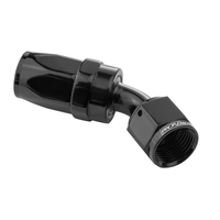Proflow 60 Degree Hose End Hose End -12AN Hose to Female Black