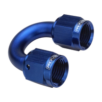 Proflow 180 Degree Female To Female Union Swivel Hose End 08AN Blue