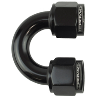 Proflow 180 Degree Female To Female Union Swivel Hose End -10AN Black