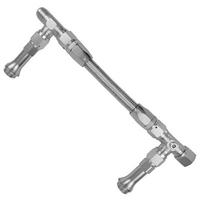 Proflow Fuel Line kit Holley 4150 -6 AN Single Inlet Swivel-Seal Stainless Steel Hose Polished