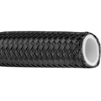 Proflow Black Stainless Steel Braided PTFE Hose -10AN 10 Metre Length