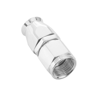 Proflow Aluminium Straight Hose End Hose End -08AN For PTFE Polished