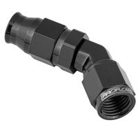 Proflow Black 45 Degree Hose End Hose End For -04AN PTFE Hose
