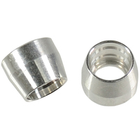 Proflow Aluminium Olive Insert Aluminium For -04AN PTFE Line (Qty 5)