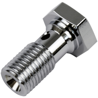 Proflow Chrome Banjo Bolt 3/8in. x 24UNF 25mm Long