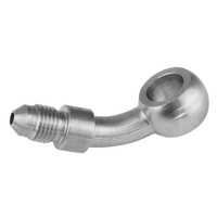 Proflow Stainless Steel 45 Degree Banjo Brake Hose End 11.2mm To -03AN Male
