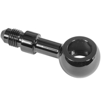 Proflow Black -03AN Straight Banjo Brake Hose End 10mm / 3/8in.