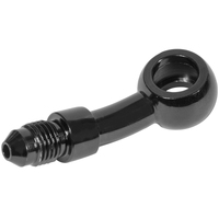 Proflow Black -03AN To 20 Degree Banjo Brake Hose End 10mm / 3/8in.