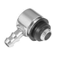 Proflow Brake Booster Check Valve Aluminium Clear Anodised 3/8in. Hose Barb