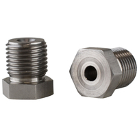 Proflow Brake Hard Line Tube Nut 9/16''-18 for 3/16'' Pipe 2 Pack Stainless Steel