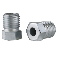 Proflow Brake Hard Line Tube Nut 7/16 x 20 Qty 2 for 3/16 pipe