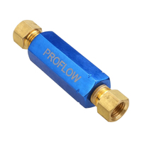 Proflow Residual Pressure Valve Blue Anodised 2 psi Disc Brakes 1/8 in. NPT Female Inlet/Outlet Each