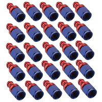 Proflow Bulk Straight Push Lock Hose End Barb 5/16'' To Female -06AN 25pc
