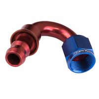 Proflow 150 Degree Push Lock Hose End Barb 5/8'' To Female -10AN