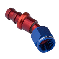 Proflow 30 Degree Push Lock Hose End Barb 3/8'' To Female -06AN