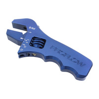 Proflow Billet Compact Adjustable AN Grip Wrench Spanner Blue