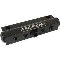 Proflow Billet Vacuum Manifold 7 Port w/ACC Black