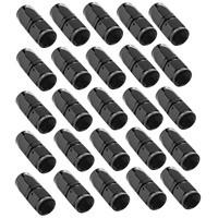 Proflow Bulk Pack Fitting Hose End Straight Full Flow -06AN Black 25pc