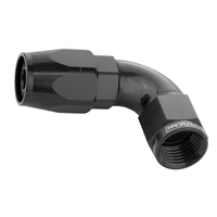 Proflow Fitting Hose End 90 Degree Full Flow -10AN Black
