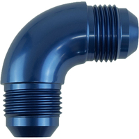 Proflow 90 Degree Union Flare Adaptor Fitting -06AN Blue