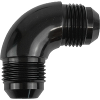 Proflow 90 Degree Union Flare Adaptor Fitting -08AN Black
